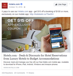 facebook discounts